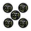 7-1/4  x 24T Carbide Teeth Thin Kerf Circular Saw Blade Set (5 Piece)